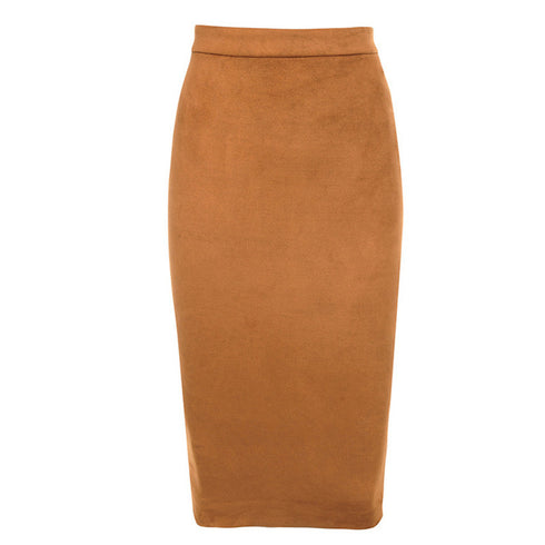 Deer Velvet Leather Skirt - ROUTINE FASHION