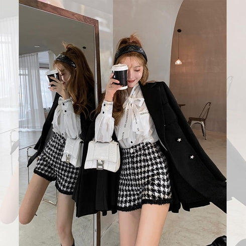 White Shirt Temperament Long-sleeved Hollow Lace Blouse Women - ROUTINE FASHION