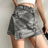 Women's Irregular Splicing Denim Skirt - ROUTINE FASHION