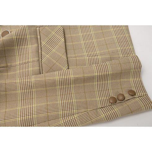 Women's plaid blazer - ROUTINE FASHION