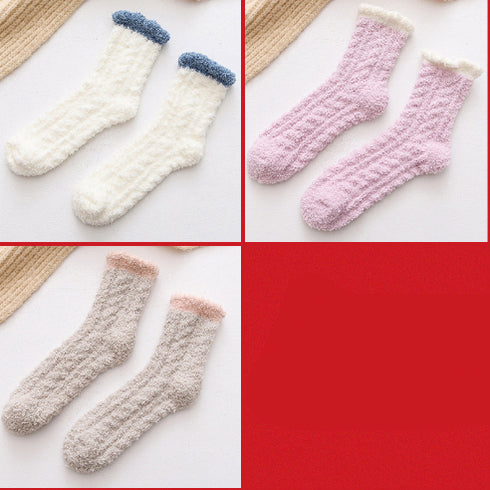Women Thermal Fluffy Socks Autumn Winter Warm Socks - ROUTINE FASHION