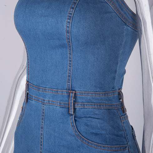 Tube top denim skirt - ROUTINE FASHION