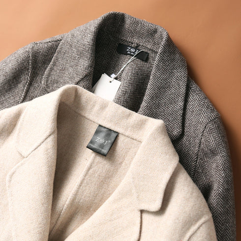 Fashionable Temperament Coat Women Double-sided Woolen Coat Loose Woolen Coat Women's Clothing - ROUTINE FASHION