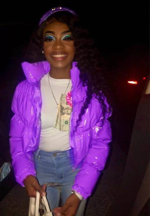 Glossy Bread Jacket Down Cotton Jacket Quilted Jacket - ROUTINE FASHION