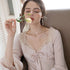Romantic Nightgown Nightwear Princess Women Vintage Sleepwear Satin - ROUTINE FASHION