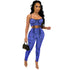 Two-Piece Sexy Sling Print Women Trousers - ROUTINE FASHION