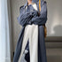 Classic Temperament Two-tone Overweight Women's Trench Coat - ROUTINE FASHION