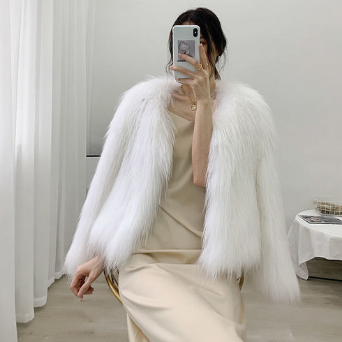 Fox Fur Coat Women Short Fashion - ROUTINE FASHION