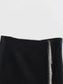 Early Spring New Artificial Gemstone Fringed Mini Skirt, Hip Skirt - ROUTINE FASHION