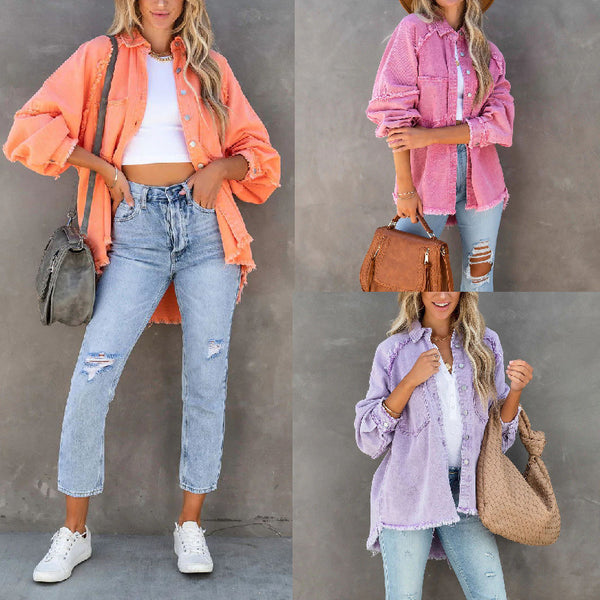 New Tassel Single Breasted Denim Jacket Women - ROUTINE FASHION