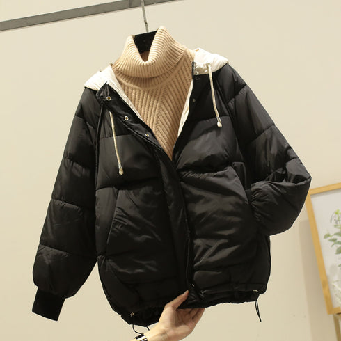 New Down Jacket Hooded Warm Jacket Casual - ROUTINE FASHION