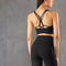 Fitness Cross Back Underwear Strappy Longline Yoga Bras Supportive Round Neck Gym Tops - ROUTINE FASHION