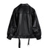 Loose All-match Motorcycle Short Leather Jacket Women's Jacket - ROUTINE FASHION