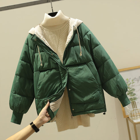 New Down Jacket Hooded Warm Jacket Casual - ROUTINE FASHION