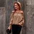 Chiffon Shirt Women'S Ruffled Neckline Lantern Sleeve Temperament Blouse - ROUTINE FASHION