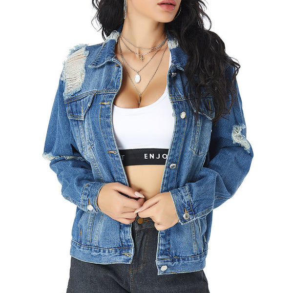 European And American Slim All-match Denim Female Jacket Women - ROUTINE FASHION