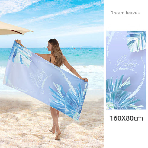 Double Sided Fleece Printed Beach Towel Microfiber Beach Towel - ROUTINE FASHION