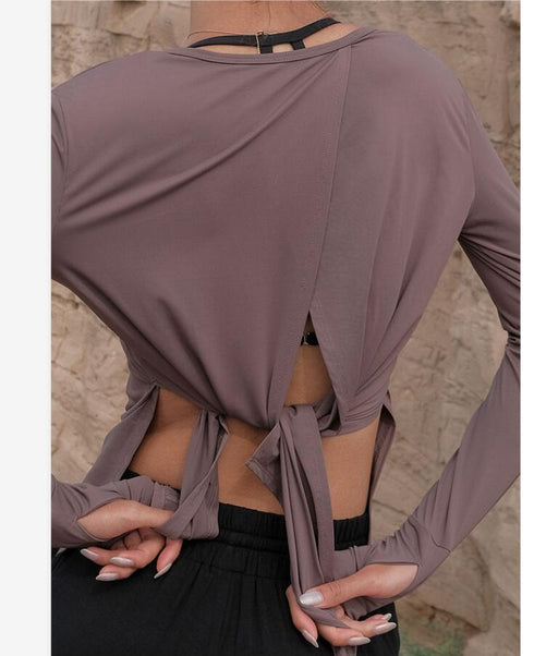 Ladies Nylon Long Sleeve Breathable T-Shirt Blouse - ROUTINE FASHION