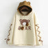 Women Kawaii A Bear Cap Hoodies Sweatshirt Harajuku Tops - ROUTINE FASHION