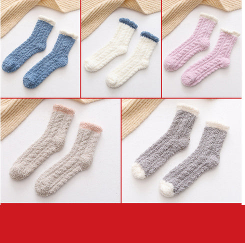 Women Thermal Fluffy Socks Autumn Winter Warm Socks - ROUTINE FASHION