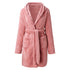 Solid Colour Hooded Home Warm Bathrobe For Women - ROUTINE FASHION