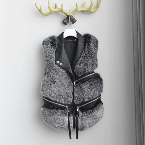 Women's Leather Vest Jacket Winter New Korean Version - ROUTINE FASHION