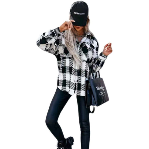 Fashion Winter blouse coat Ladies shirt Women Tops coat - ROUTINE FASHION