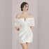 Women's Cross Sling Sleeved Dress - ROUTINE FASHION
