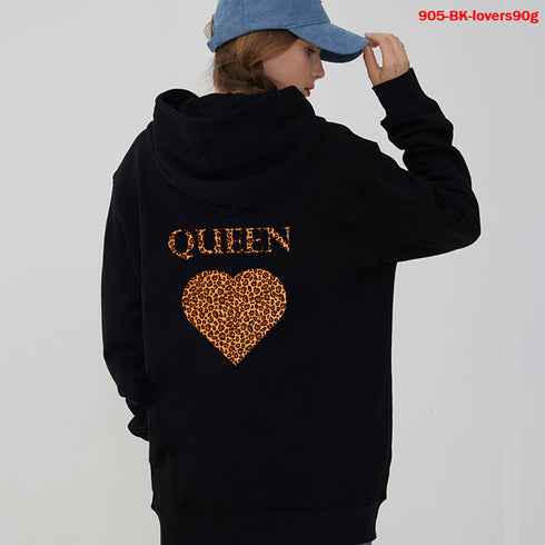 Women Hoodies King Queen Printed Sweatshirt Lovers - ROUTINE FASHION