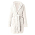 Solid Colour Hooded Home Warm Bathrobe For Women - ROUTINE FASHION