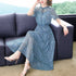 Chiffon Dress Summer Fairy Chic Gentle Short-sleeved Mid-length Floral Skirt - ROUTINE FASHION