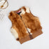 Short Rex Rabbit Fur Waistcoat Waistcoat - ROUTINE FASHION