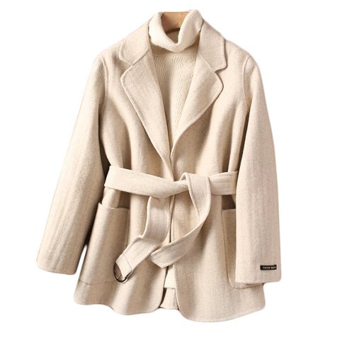 Fashionable Temperament Coat Women Double-sided Woolen Coat Loose Woolen Coat Women's Clothing - ROUTINE FASHION