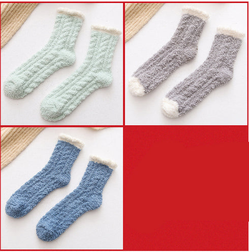 Women Thermal Fluffy Socks Autumn Winter Warm Socks - ROUTINE FASHION