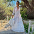 Women Crochet Beach Knitted Beach Cover Up Dress Tunic Long - ROUTINE FASHION