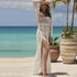 Women Crochet Beach Knitted Beach Cover Up Dress Tunic Long - ROUTINE FASHION