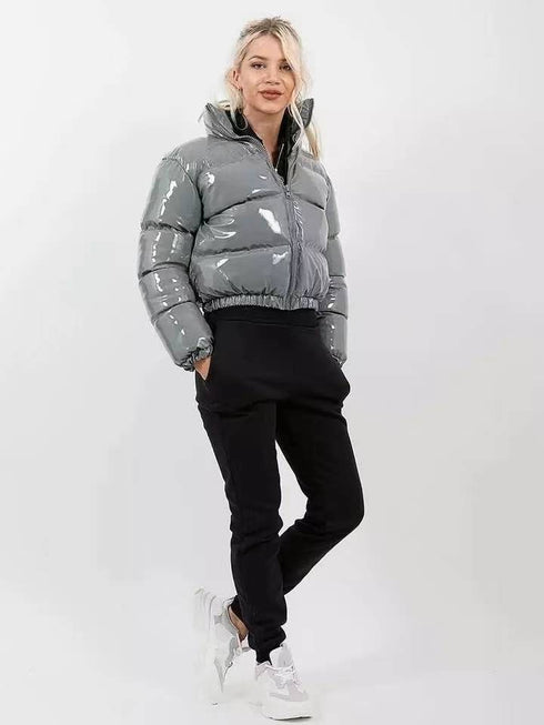 Glossy Bread Jacket Down Cotton Jacket Quilted Jacket - ROUTINE FASHION