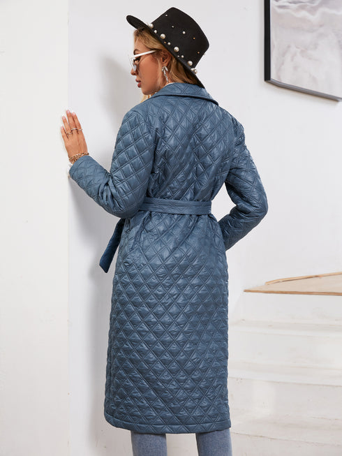 Retro Lace Lapel Down Jacket Women Winter - ROUTINE FASHION