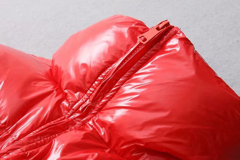Women's Short Glossy Padded Down Jacket - ROUTINE FASHION