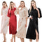 Satin Kimono Robes For Women Bride Long Robe Sleepwear - ROUTINE FASHION