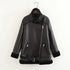 Jacket Tops Women's Trendy Belt PU Leather Jacket - ROUTINE FASHION