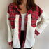 Ladies Fleece Jacket Leopard Print Plush - ROUTINE FASHION