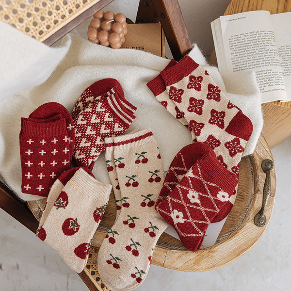 Printing Keep Warm Winter Women Socks - ROUTINE FASHION