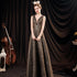 Women's Black Glitter Wedding Dress - ROUTINE FASHION