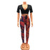 Sexy Mesh Printed Trousers Women Two-Piece Suit - ROUTINE FASHION