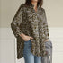 Cropped Sleeve Tunic Top Casual Loose Lapel - ROUTINE FASHION