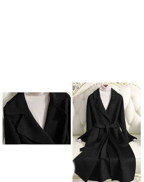 Little Man Woolen Winter Coat Women Winter - ROUTINE FASHION