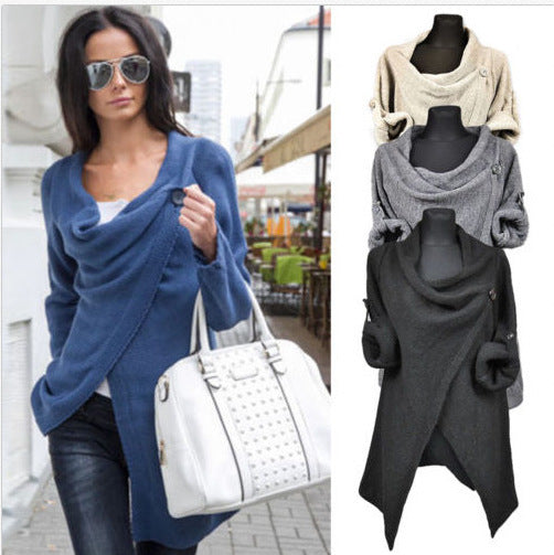 Women's Cardigan Sweater Irregularity Coat - ROUTINE FASHION