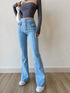 American Retro Slim Double Button Pocket Jeans - ROUTINE FASHION