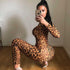 Leopard Print Jumpsuit Slim Fit Sexy Leggings Ladies Jumpsuit Women - ROUTINE FASHION